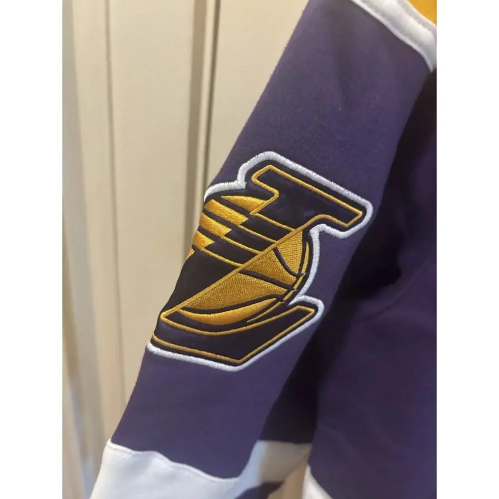 Men's Medium '47‎ Los Angeles Lakers NBA Basketball Hockey Jersey Hoodie Sweater